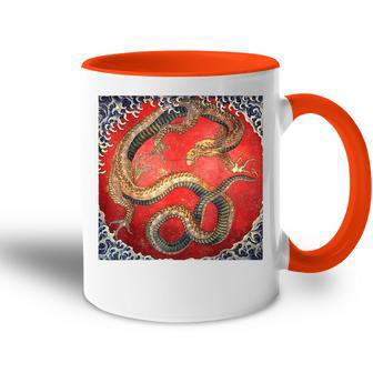 Dragon Of Katsushika Hokusai Tasse Zweifarbig - Seseable