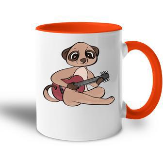 Erdmännchen Gitarrist Hobby-Musiker Tasse Zweifarbig - Geschenkecke