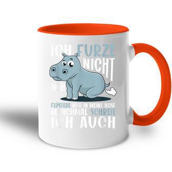 With Fart Hippo Ich Furze Nicht Ich Fuüstere Nur Tasse Zweifarbig - Geschenkecke