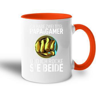 Father's Day Dad Ich Habe Zwei Titel Papa Und Gamer Tasse Zweifarbig - Geschenkecke