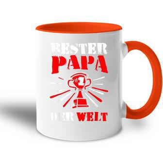 Father's Day Bester Papa Der Welt Award Tasse Zweifarbig - Geschenkecke