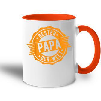 Father's Day Retro Bester Papa Der Welt Tasse Zweifarbig - Geschenkecke