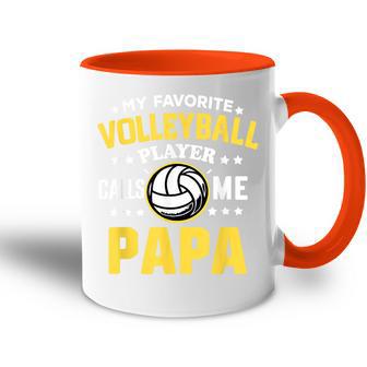 My Favoriteolleyballspieler Calls Me Papa Proud Dad Tasse Zweifarbig - Geschenkecke