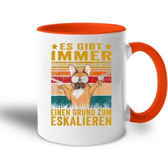 French Bulldog Dogs Dad Frenchie Herrchen Tasse Zweifarbig - Geschenkecke