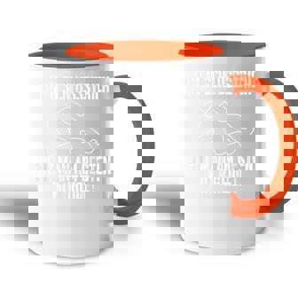 One Schlussstrich Zieht Man Am Besten Mit Kreide Tasse Zweifarbig - Geschenkecke