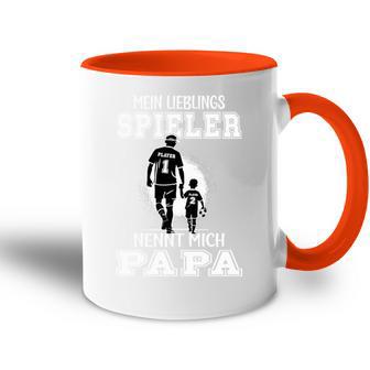 Fußball Papa Mein Lieblingsspieler Nennt Mich Papaatertag Tasse Zweifarbig - Geschenkecke