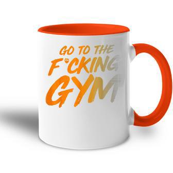 Geh Inserdammte Fitnessstudio Gehen Sie Ins Fitnessstudio F Tasse Zweifarbig - Geschenkecke