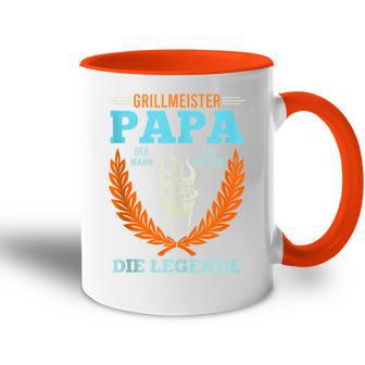 Grillmeister Papa Mann Mythos Legendeaterintage Mann Tasse Zweifarbig - Geschenkecke