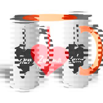 Heart Zulema Regalo Personalizado I Love Zulema Accent Mug - Regaloses