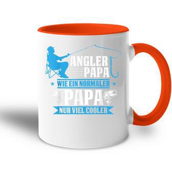 Herren Cooler Angler Papaater Fischen Angelnatertag Spruch Tasse Zweifarbig - Geschenkecke