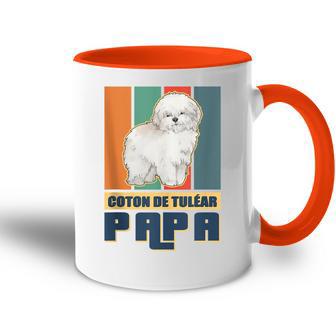 Herren Coton De Tuléar Hundebesitzer Papa Coton De Tulear Tasse Zweifarbig - Geschenkecke