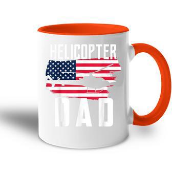 Herren Hubschrauber Papa Usa Flagge Hubschrauber Pilotatertag Tasse Zweifarbig - Geschenkecke