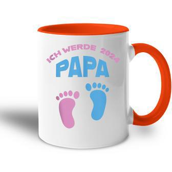 Herren Ich Werde Papa 2024 Werdenderater Tasse Zweifarbig - Geschenkecke