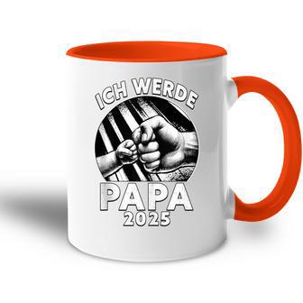 Herren Ich Werde Papa 2025Atertag Ich Werde Baldater Tasse Zweifarbig - Geschenkecke