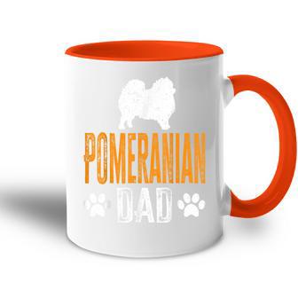 Herren Pomeranian Dad Geschenk Hund Papa Pommeratertag Geschenk Tasse Zweifarbig - Geschenkecke