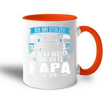 Ich Bin Ein Lkw Driver Und Papa Tasse Zweifarbig - Geschenkecke