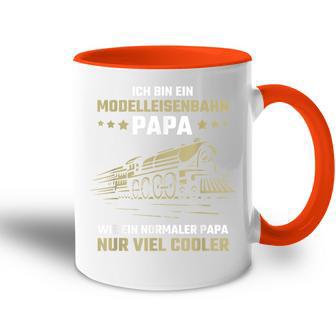 Ich Bin Ein Modellleisenbahn Papa Eisenbahn Modellbahn Tasse Zweifarbig - Geschenkecke