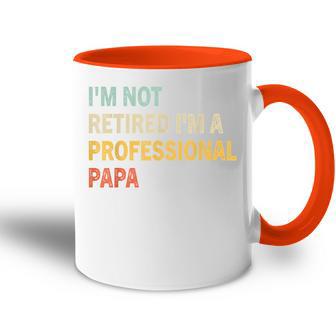 Ich Bin Nicht Im Ruhestand Ich Bin Ein Professioneller Papa Retrointage Dad Tasse Zweifarbig - Geschenkecke