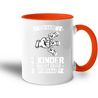 Ich Bin Papaon 3 Kinder Papa 3 Tasse Zweifarbig - Geschenkecke