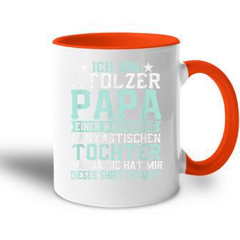 Ich Bin Stolzer Papa Einer Wahnsinnig Fantastischen Tochter Tasse Zweifarbig - Geschenkecke