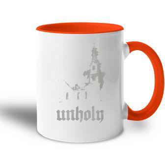 Iglesia Ardiente Impía Oculto Metal Ateo Satanás 666 Impío Accent Mug - Regaloses
