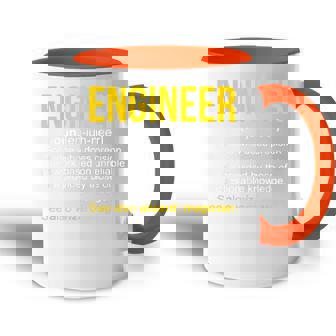 Ingeniero Sustantivo Definición Engineering T Accent Mug - Regaloses