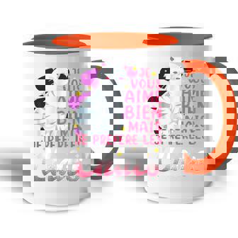 Jeous Aime Bien Mais Je Préfère Les Chats Chat Humour Accent Mug - Cadeauxyz