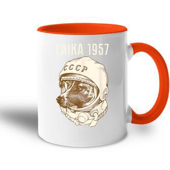 Laika Dog Sputnik Space Space Ussr Tasse Zweifarbig - Geschenkecke