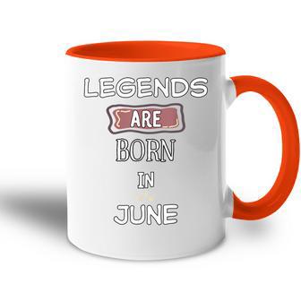 Legends Are Born Im Juni Geburtstag Tasse Zweifarbig - Geschenkecke