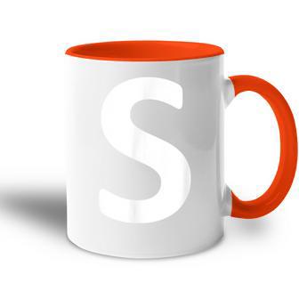 Letter S Tasse Zweifarbig - Seseable