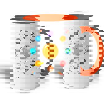Lindo Sistema Solar De Planetas Coloridos Regalo Para Niños Accent Mug - Regaloses