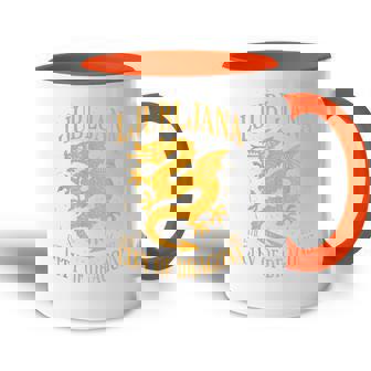 Liubliana Eslovenia Est 1461 Ciudad De Los Dragonesintage Grunge Accent Mug - Regaloses
