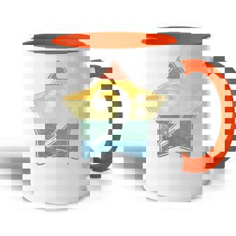 Llaves De Graves Con Diseño De Estrella Retrointage Accent Mug - Regaloses