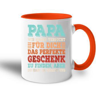 Lustiger Papa Spruchateratertag Retro Tasse Zweifarbig - Geschenkecke