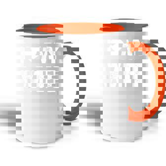 Marido Divertido Amo A Mi Esposa Accent Mug - Regaloses