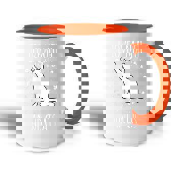 Math Nerd Professeur De Mathématiques Amoureux Des Chats J'aime Les Mathématiques Et Les Chats Accent Mug - Cadeauxyz