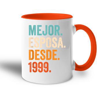 Mejor Esposa Desde 1999 25 Aniversario De Boda 25 Años Accent Mug - Regaloses