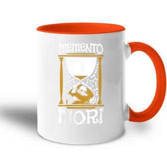 Memento Mori Reloj De Arena De Filosofía Estética Esqueleto Cuello Accent Mug - Regaloses