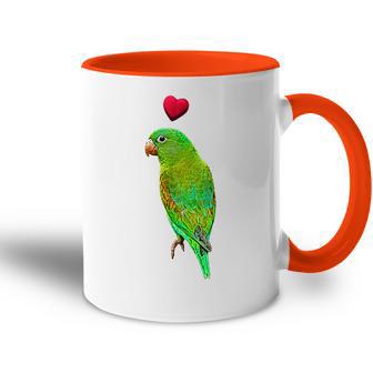 Mit Papagei Und Herz Colourful Parrot Motif Tasse Zweifarbig - Geschenkecke