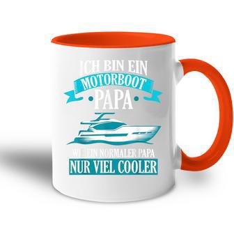 Motorboat Dad Boat Boat Boat Driver Tasse Zweifarbig - Geschenkecke