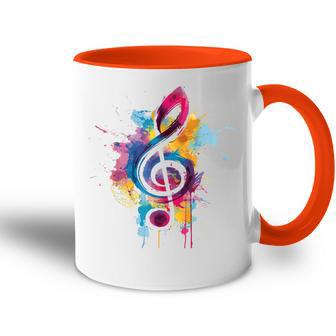 Notenschlüssel T Musiker & Musik Geschenkidee Gitarre Tasse Zweifarbig - Geschenkecke