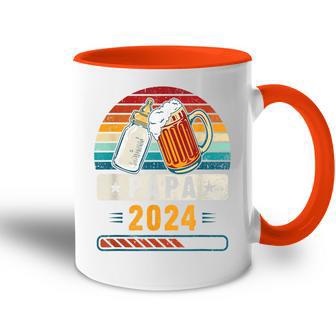 Papa 2024 Babyankündigung Werdender Papa Tasse Zweifarbig - Geschenkecke