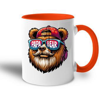 Papa Bär Papa Bearatertagsgeschenk Für Papa Spruch Lustig Kapuzenjacke Tasse Zweifarbig - Geschenkecke