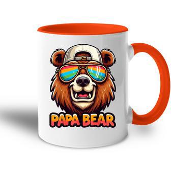 Papa Bär Papa Bearatertagsgeschenk Für Papa Spruch Lustig Tasse Zweifarbig - Geschenkecke