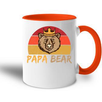 Papa Bär Papa Wildingatertagintage Tasse Zweifarbig - Geschenkecke