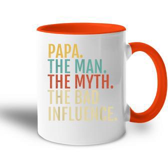 Papa-Der Mann-Mythos Schlechter Einfluenz Tasse Zweifarbig - Geschenkecke