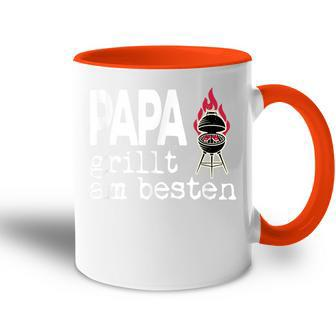 Papa Grillt Am Beste Griller Am Ort Tasse Zweifarbig - Geschenkecke