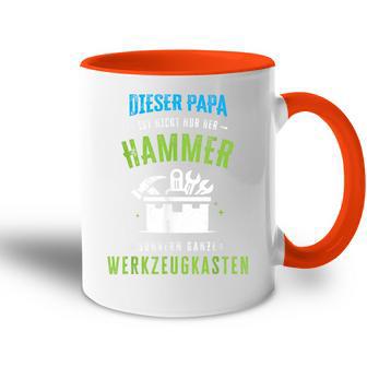 Papa Ist Nicht Nur Der Hammer Sondern Ganze Werkzeugkasten Tasse Zweifarbig - Geschenkecke