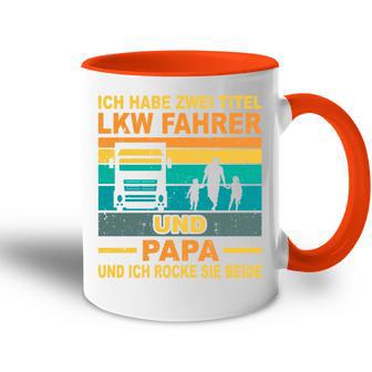 Papa Lkw Fahreratertag Berufsfahrerater Fernfahrer Papa Tasse Zweifarbig - Geschenkecke