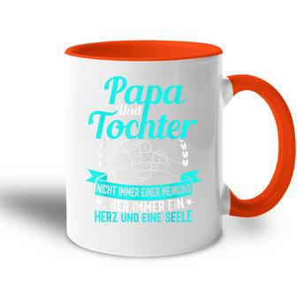 Papa Und Tochter Ein Herz Und Eine Seeleatertag Geschenk Tasse Zweifarbig - Geschenkecke